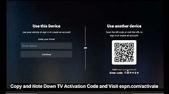 How to activate Espn and Espn+ on My TV?