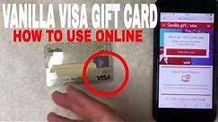 ✅ How To Use Vanilla Visa Gift Card Online 🔴
