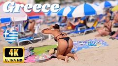 BEACH BIKINI 4K | Greece, Parga a Greek Town with a Venetian Soul with Bikini Beach Walk 4K60