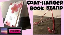 Coat-hanger book stand | DIY book stand | super simple 📖