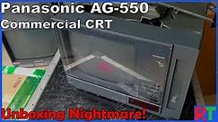 The Panasonic AG-550 VHS playback Monitors Unboxing | One of the Rarest CRTs from 1989!