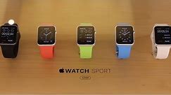 Apple Watch Sport Color Comparison