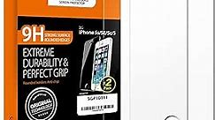 Spigen iPhone 5s Screen Protector Tempered Glass / 2 Pack/Case Friendly for iPhone 5s/se/5c/5