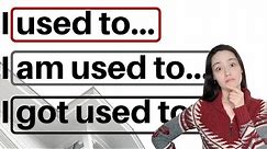 USED TO| BE USED TO| GET USED TO - English grammar