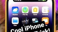 Check out this cool iPhone Trick!
