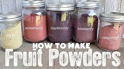 How to Make and Use Fruit Powders | Dehydrating Blueberries | The Purposeful Pantry