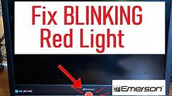 Fix Emerson TV Blinking Red Wont Turn On (Power Light Stays On LED 32 Screen Blinks 4 Times Funai)