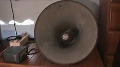 Vintage Sanyo PA Horn Speaker - (One Of The Best Sounding PA Horns Ever?)
