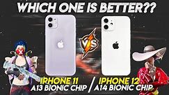 IPHONE 11 VS IPHONE 12 GAMING REVIEW🔥•WHICH ONE IS BETTER?😍•IPHONE 11 VS IPHONE 12 BGMI/PUBG TEST