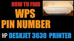 How To Find WPS PIN NUMBER of HP Deskjet 3630 All-in-One Printer | review.