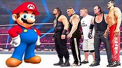 Super Mario vs Roman Reigns, Brock Lesnar, John Cena, The Undertaker & The Great Khali