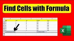 How to Select Cells With Formula in Excel