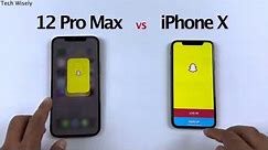 iPhone 12 Pro Max vs iPhone X - SPEED TEST