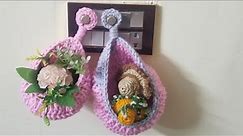 How to Knitt Chrotia Hanging Basket /Plant Hanger/totorial super hanging bag /Unique knitting pk