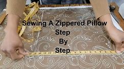 The Easy Way To Make A Pillow With A Zipper & Making A Pillow Insert