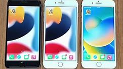 Khi 3 huyền thoại iPhone 6s Plus vs iPhone 7 Plus vs iPhone 8 Plus đứng cạnh nhau!! #didongthongminh #apple #iphone