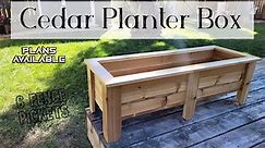 DIY Cedar flower box from fence pickets // Classic style and an easy How To - plans available