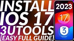 How to install iOS 17 using 3utools Windows | Update to iOS 17 3utools | For all compatible devices