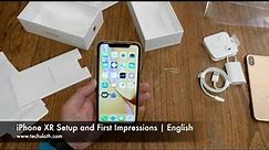 iPhone XR Setup and First Impressions | English