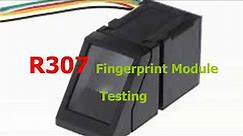 Getting Started with the Fingerprint Sensor - testing R307