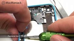 Comment remplacer le bouton verrouillage/Power/ON-OFF sur un iPhone 5C ? Tutoriel complet.