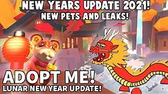 NEW ADOPT ME NEW YEARS 2021 UPDATE! ALL NEW PETS +LEAKS AND IDEAS ROBLOX