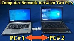 How to Connect Two Computers Using Ethernet Cable | Network Between Two PC's