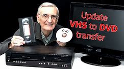 Update, how to transfer VHS tape to DVD using combo recorder