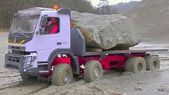 Volvo FMX 500 8x8 Heavy 30t load / Volvo And Heavy Trucks In Deep Mud