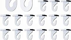 Aluminum Ceiling Hooks for Drop-Ceiling T-Bars Right and Left White Ceiling Hanger T-Bar Track Clip Suspended Ceiling Hooks Grid Clips for Hanging Plants Office Signs Decorations (20)