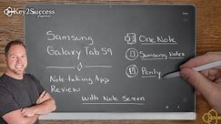 Samsung Tab S9 Review for Note-taking Apps | S Pen and NotePaper Screen