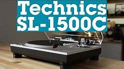Technics SL-1500C direct-drive turntable with phono preamp | Crutchfield