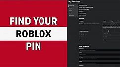 How To Find Your Pin in Roblox 2024