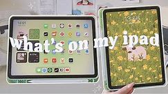 what's on my iPad Air 4 green 2021🍏[64 gb] + my favourite hacks