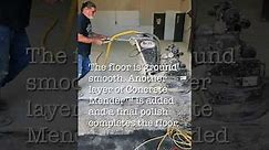 Polished Concrete Repairs for Heavy Equipment dealer.
