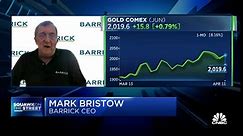Gold's price action is sustainable for the time being: Barrick CEO