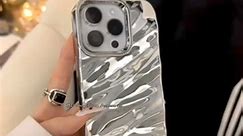 Silver Super Glossy 3D Wave Soft Case for iPhone 😀 | BD Only iPhone Accessories