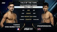 One Friday Fights 60 - Thomas Van Nijnatten vs. Panmongkol