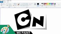 How to draw a Cartoon Network logo using MS Paint | Drawing Tutorial