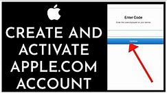 How to Create/Activate Apple.com Account 2023?