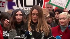 Rosanna Arquette, Rose McGowan Speak Out About Harvey Weinstein Trial