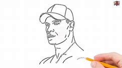 How to Draw John Cena Step by Step Easy for Beginners/Kids – Simple John Cena Drawing Tutorial