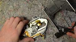 Laptop DVD-RW disassembly, take apart, teardown tutorial
