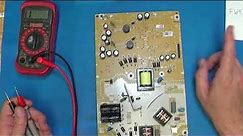 Sanyo FW43D25F 43" TV Power supply repair (BA4DV2F0102)