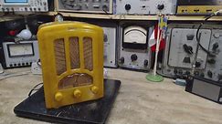 Emerson AU190 Catalin Tube Radio Video #1 - Checkout, Power up, Tubes Tested