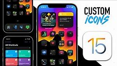 How To Make Custom Icons On iOS 15 - No Banners / No Notifications