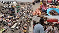 The BIGGEST MARKET in Accra Ghana + Makola street tour || West Africa