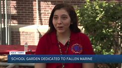 Florida elementary school re-dedicates 'Warrior Garden' to honor fallen marine