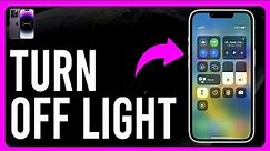 How to Turn Off the Light on an iPhone (Turn the Flashlight On or Off on Your iPhone)