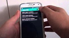 Samsung Galaxy S5: How to Block SMS Text Messages from Unknown Sender